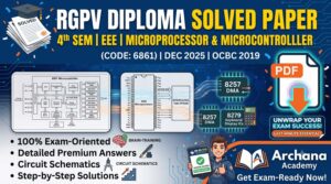 RGPV Diploma Solved Paper: Microprocessor & Microcontroller (4th Sem EEE) - Dec 2025 (Code: 6861)
